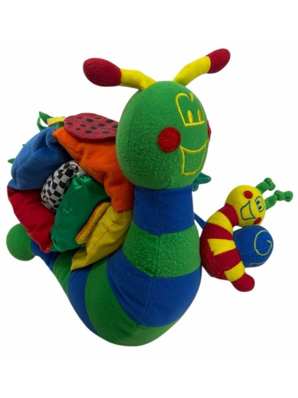Vintage 2001 Discovery Toys Sensory Snail Interactive Baby Toy Stuffed Animal